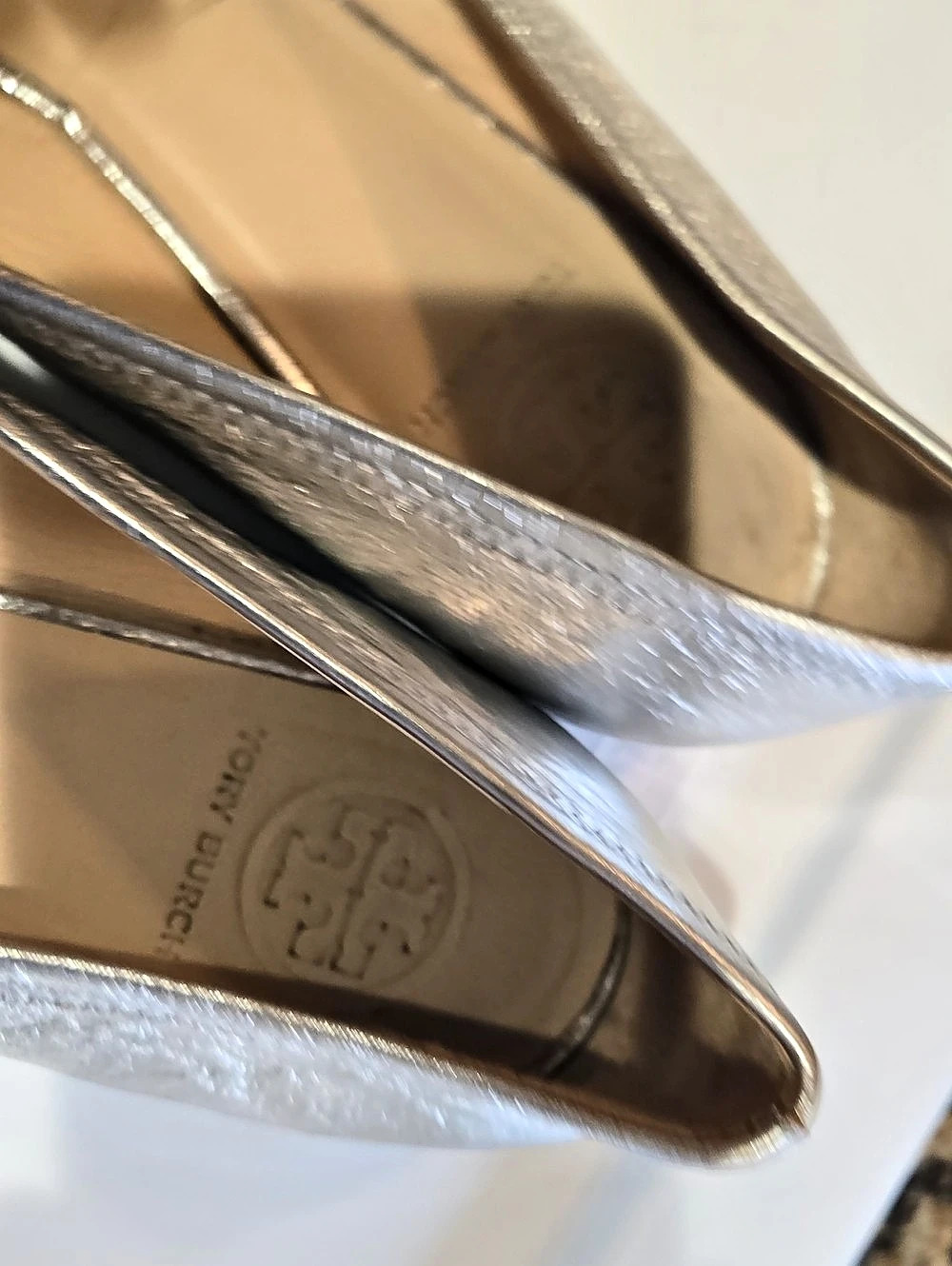 Tory Burch Ballet Flat Silver US 8.5 - Picture 4 of 8